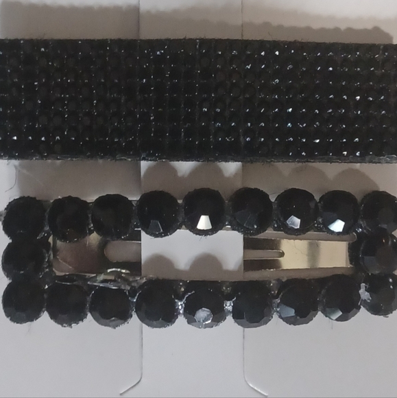 Hair Accessories Set Clips Ties Bun Satin Sleep Cap - Picture 4 of 8